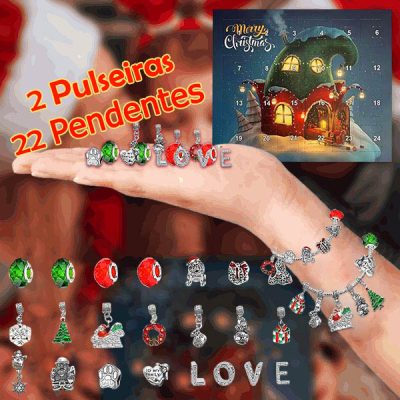 Calendário do Advento com 2 Pulseiras e 22 Pendentes | ADVENTBRACE