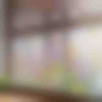 Autocolante de janela floral vibrante | FLORASTIK